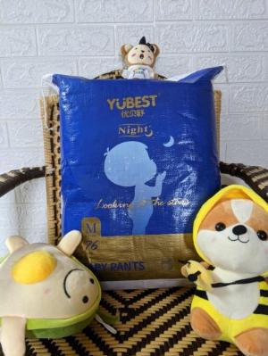 Bỉm/ Tã YUBEST Night ( XXL QUẦN ) nội địa Trung dán / quần đủ size S90 M84, L78, XL72, XXL66