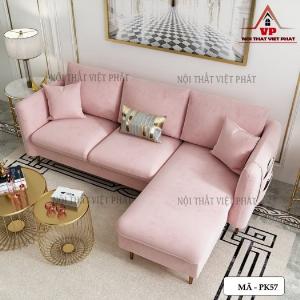 Mẫu Sofa Phòng Khách Màu Hồng Đáng Yêu