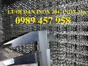 Lưới đan inox 304 dây 1ly, 1,2ly 1,5ly ô 15x15, 20x20, 30x30, 50x50