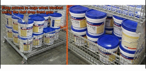 Pallet lưới xếp chồng, Lồng sắt đựng hàng, mesh pallet cages, wire mesh storage boxes