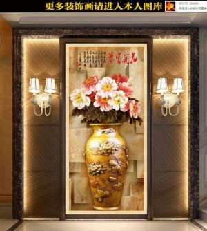 Gạch 3d tranh bình hoa giả ngọc - SNN6
