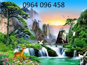Tranh gạch 3d - gạch tranh 3d phong cảnh thiên nhiên - SKG55