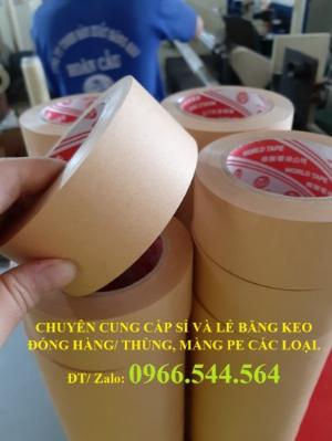 Băng keo giấy nâu da bò