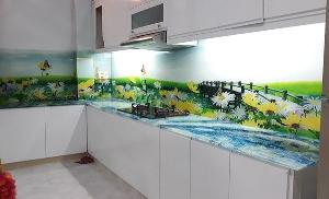Kính ốp bếp - kính cường lực ốp bếp - VD33