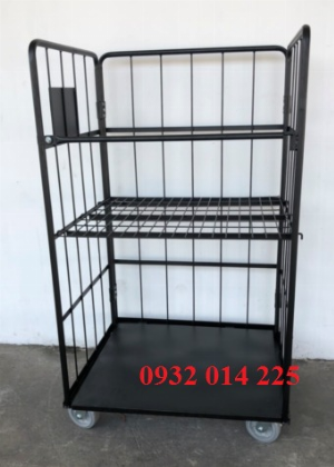Xe Roll box pallets,Roll-cage đẩy hàng lồng sắt