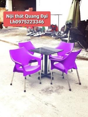 Thanh lý gấp bàn ghế nhựa cafe giá rẻ mới 100% hàng tồn kho..