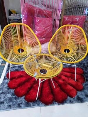 Bộ đôi ghế nhựa giả mây lạ độc giá rẻ