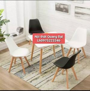 Ghế cao cấp cafe nhựa chân gỗ bọc nệm giá rẻ nhất