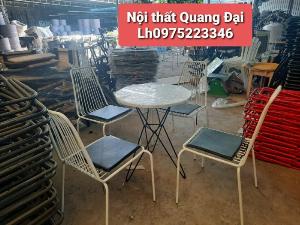 Ghế sắt sơn tỉnh điện nhiều màu giá tại xưởng sản xuất (Bàn Ghế cafe đẹp Quang Đại)