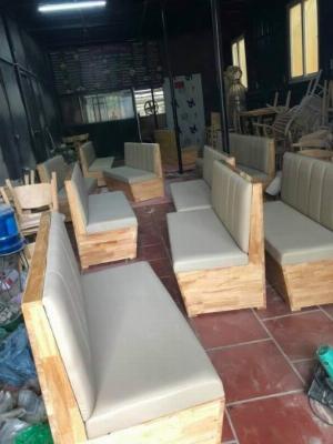 Ghế sofa gỗ bọc simili sản phẩm đẹp được bán từ (Nội Thất QUANG ĐẠI)