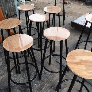 Bàn ghế quầy màu đen bóng đẹp