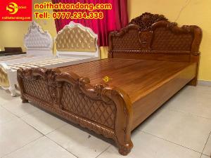 Giường ngủ lá tây cổ điển 1,8x2m