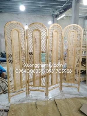 Bình phong mây tre, Vách ngăn phòng mây tre