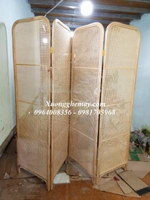 Bình phong mây tre, Vách ngăn phòng mây tre