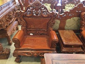 Bộ bàn ghế hoàng gia hoa hồng cổ điển chân 14