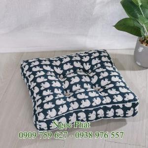 Đệm Ngồi Ghế Gỗ 45x45 Dày 10cm - Gối Tựa Lưng Sofa - Ngọc Phát.