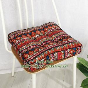 Đệm Ngồi Ghế Gỗ 45x45 Dày 10cm - Gối Tựa Lưng Sofa - Ngọc Phát.