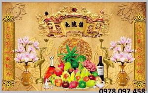 Tranh phòng thờ - gạch tranh3D