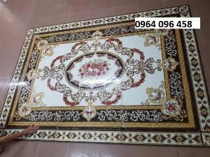 Gạch tranh thảm lát nền phòng khách - QGF5