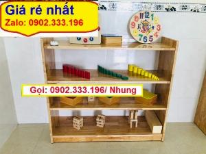 Bán kệ để đồ chơi mầm non, kệ đồ chơi giá rẻ