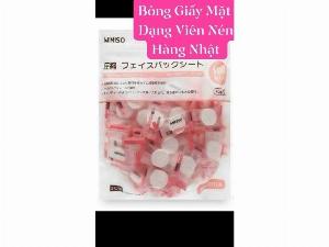 Bông Giấy Đắp Mặt Nạ 100 VIÊN Nén Nhật