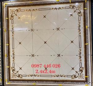 Gạch thảm nền trang trí hình vuông lớn 2,4x2,4m HP5101