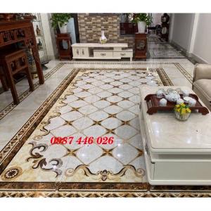 Gạch thảm nền trang trí hình vuông lớn 2,4x2,4m HP5101