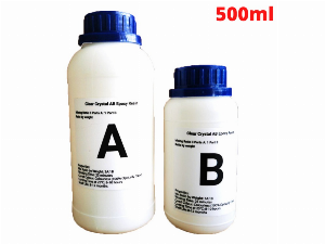 Keo Epoxy Resin Trong Suốt Clear Crystal Đổ Nhựa Làm Khuôn, Vẽ 3D 500ml