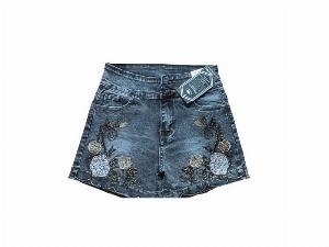 Quần sọt jean nữ đính đá có bigsize