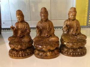 Tượng quan âm gỗ ngọc am - QAAM15
