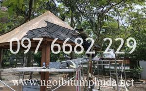 Tấm lợp bitum mặt đá tự nhiên nhập khẩu châu âu