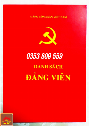 Bán Sổ Ghi Danh Sách Đảng Viên Mới 100%, Giá: 70.000Đ, Gọi: 0353809559,  Quận Hoàn Kiếm - Hà Nội, Id-F14A1800