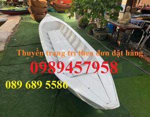 Thuyền gỗ chèo tay 3m, Thuyền gỗ 4m, Thuyền gỗ trang trí, Thuyền gỗ chụp ảnh