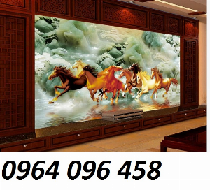 Tranh gạch ốp tường 3d mã đáo thành công - KD44