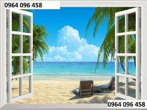 Tranh cửa sổ - tranh gạch 3d cửa sổ - 87FVC