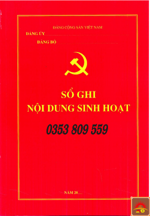 Nơi bán sổ ghi nội dung sinh hoạt (ĐCSVN)