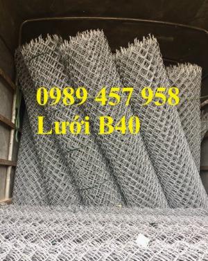 Bán Lưới b40 bọc nhựa làm sân tennis, Lưới làm hàng rào B40 mầu xanh