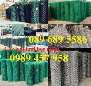 Bán Lưới b40 bọc nhựa làm sân tennis, Lưới làm hàng rào B40 mầu xanh