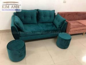 Ghế sofa băng bọc vải cho phòng khách chung cư nhỏ tại bình dương