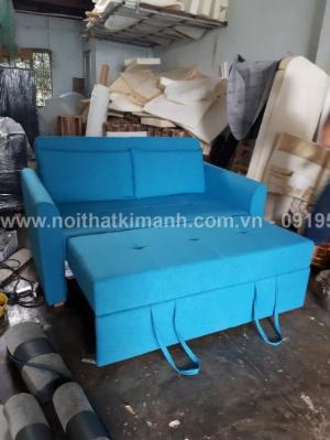 Ghế sofa kéo ra thành giường giường thông minh bằng gỗ tự nhiên