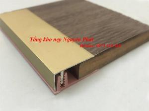Nẹp nhôm chữ F, nẹp F, nẹp kết thúc sàn gỗ