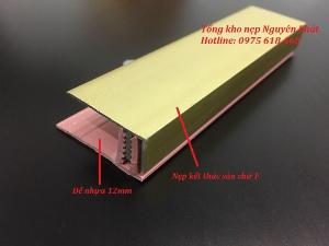 Nẹp nhôm chữ F, nẹp F, nẹp kết thúc sàn gỗ