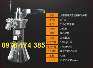 Máy xay tam thất nguyên củ DF45 có 6 búa đập siêu khỏe