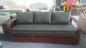 Ghế sofa giường kéo đa năng, bộ giường ghế gấp thông minh gỗ tự nhiên giá rẻ