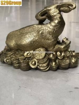 Trâu nằm tiền bằng đồng phong thủy