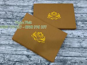 Nệm Ngồi Thiền 60x40x5cm, Ruột Nệm Siêu Bền T60 Không Xẹp Lún - Nệm Ngồi Quỳ Lạy Lễ Phật - NGỌC PHÁT