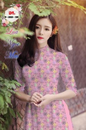 Vải áo dài lụa ngọc mai cao cấp V 222
