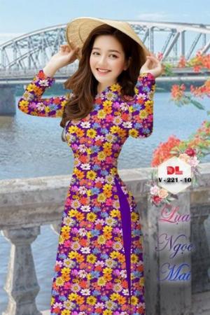 Vải áo dài lụa ngọc mai cao cấp V 221