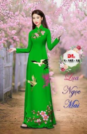 Vải áo dài lụa ngọc mai cao cấp V 187