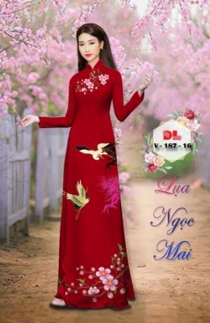 Vải áo dài lụa ngọc mai cao cấp V 187